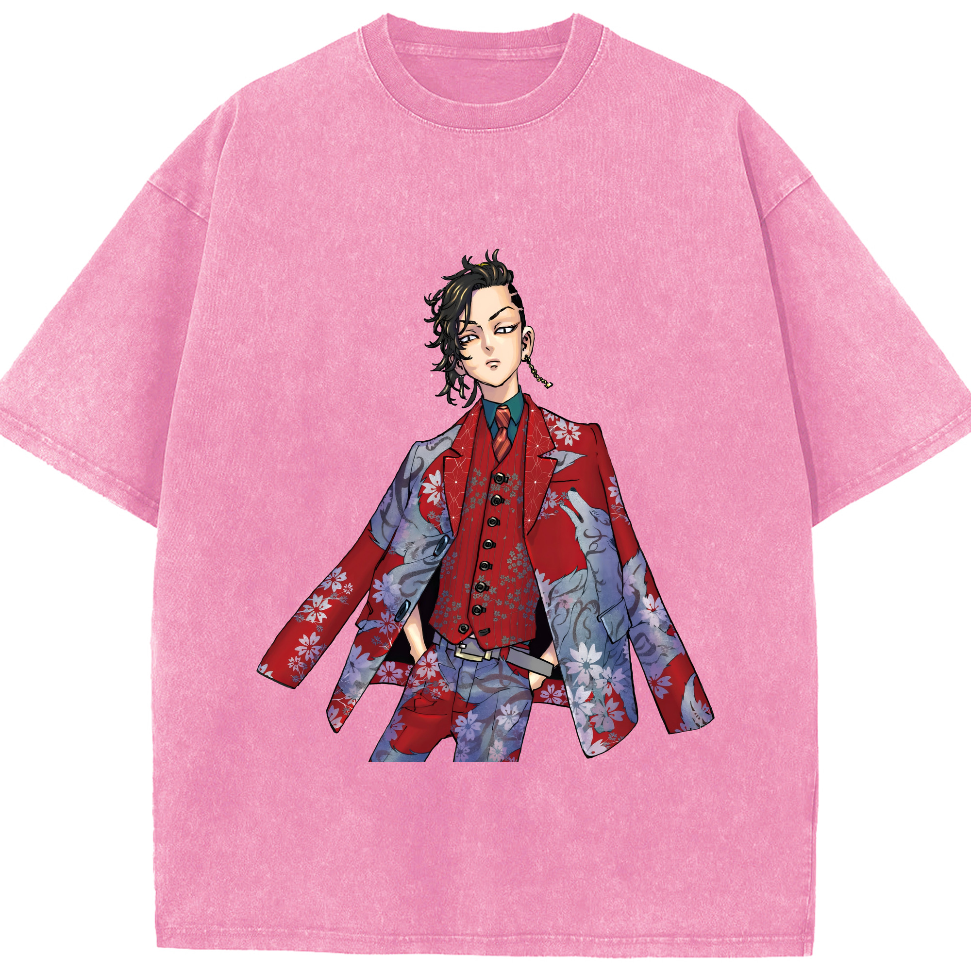 （画像用） 東京リベンジャーズ Tokyo Revengers 綿100% ヴィンテージ風 半袖Tシャツ（フロントプリント）